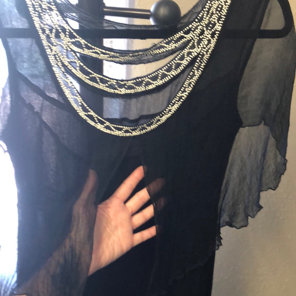 Free people black shear cocktail dress - Picture 3 of 3